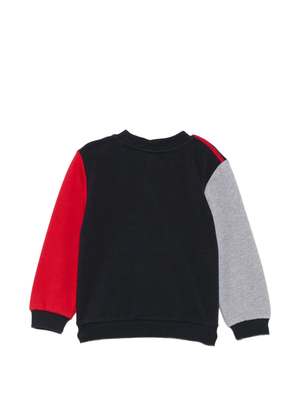 Patachou logo-patch colour-block sweatshirt Blauw