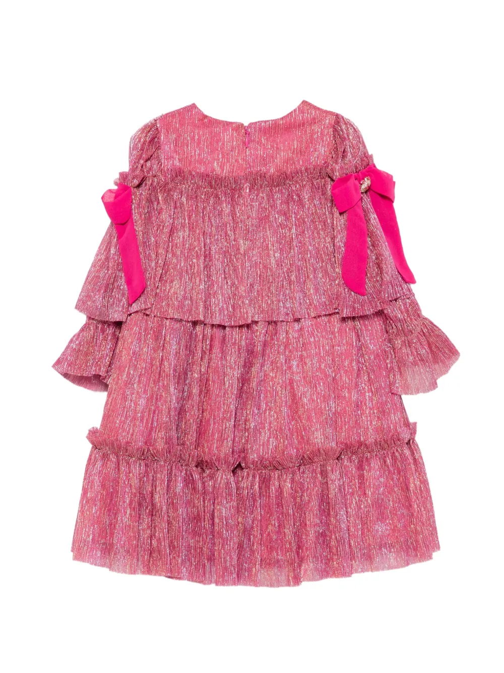 Patachou bow-embellished dress Roze