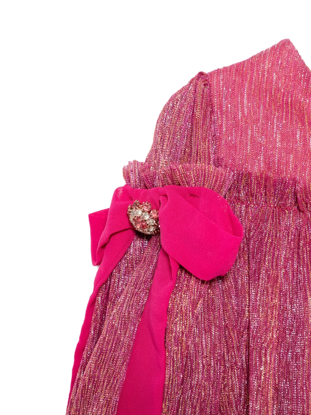Patachou bow-embellished dress Roze