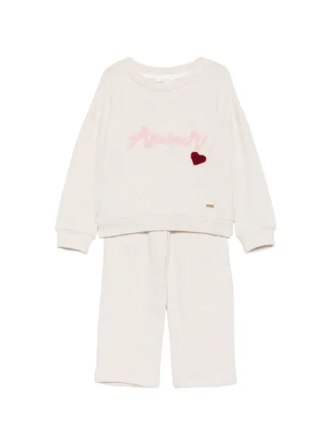 Patachou heart-patch tracksuit