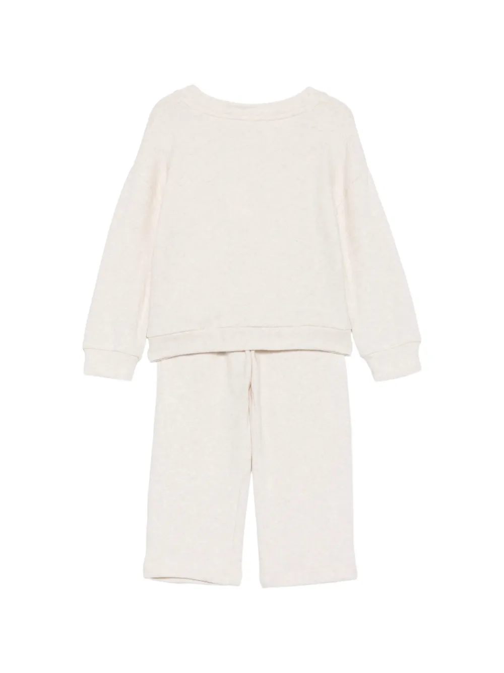 Patachou heart-patch tracksuit Beige