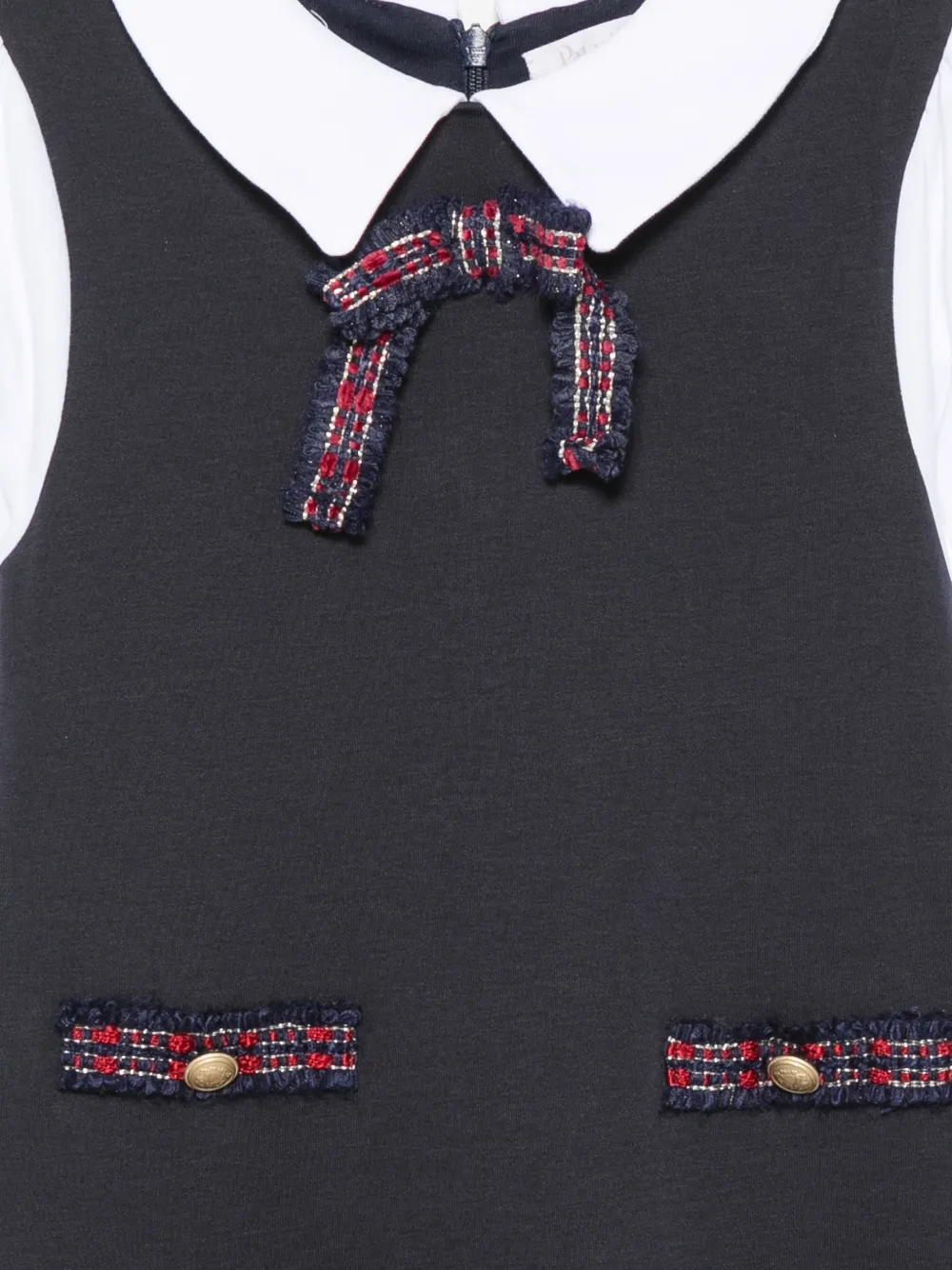 Patachou Jurk met strikdetail Zwart