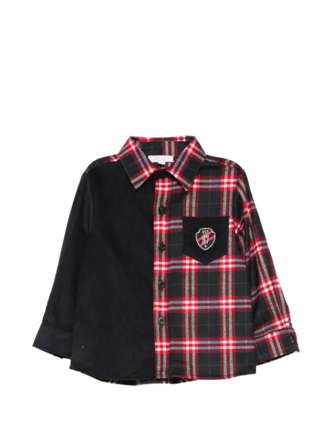 Patachou tartan-pattern shirt