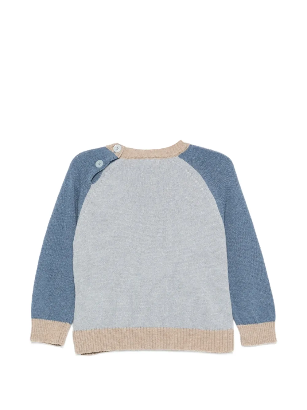 Patachou Trui met raglanmouwen en paarden-intarsia Blauw