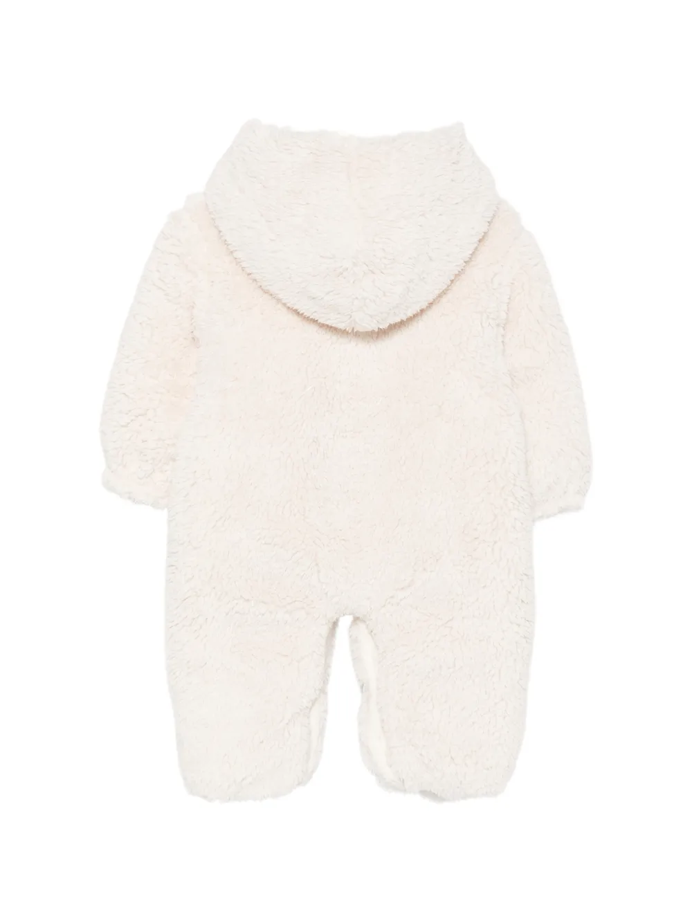 Patachou Romper van imitatiebont met capuchon Beige