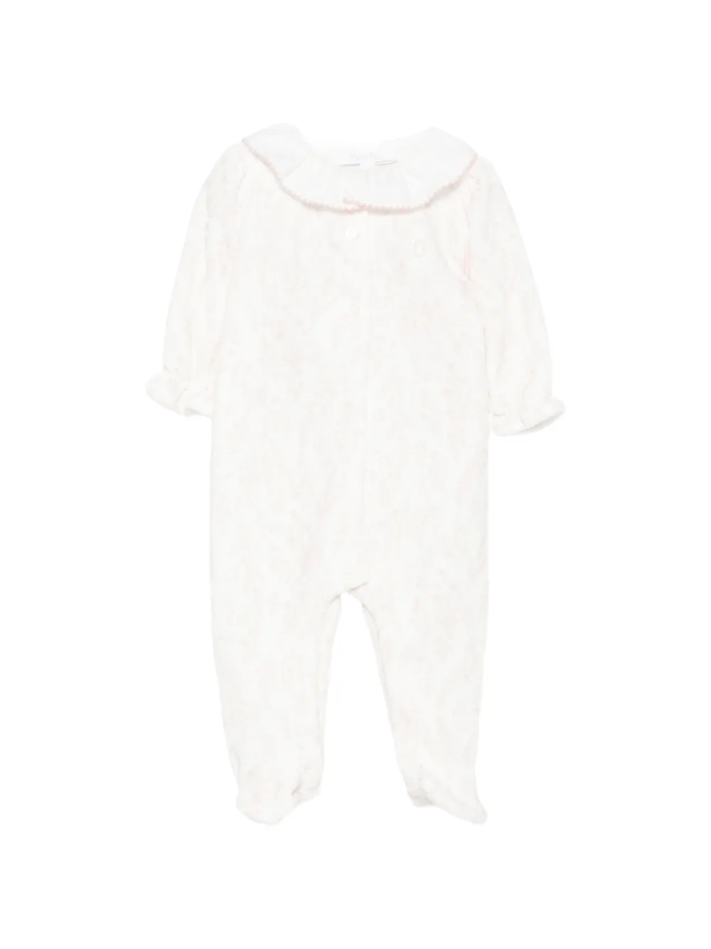 Patachou floral-print ruffled pajamas - Blanc Patachou floral-print ruffled pajamas - Blanc