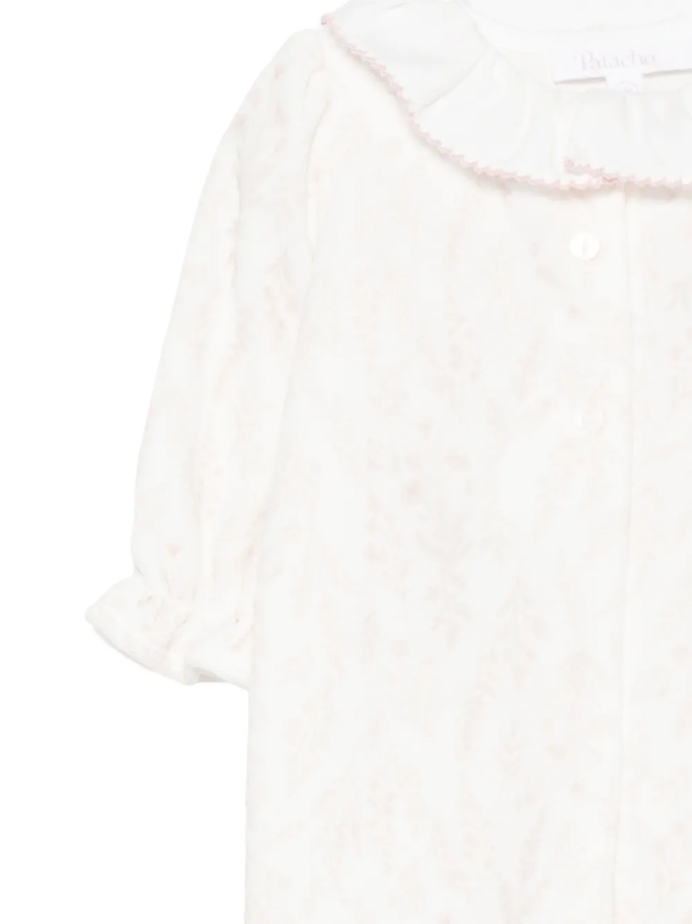 Patachou floral-print ruffled pajamas Wit