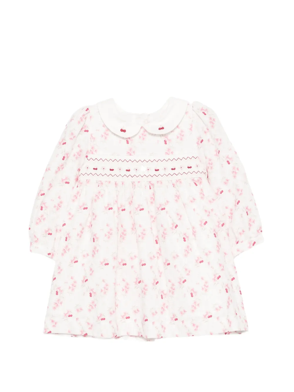 Patachou cherry-print dress - Bianco
