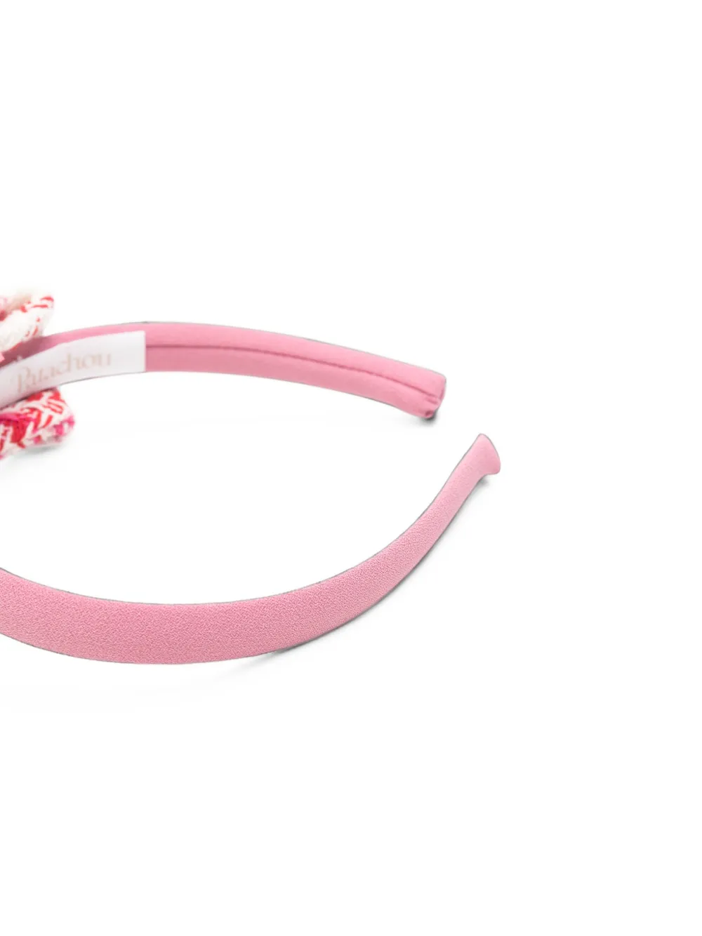 Patachou Haarband verfraaid met bloemen en tweed-detail Roze