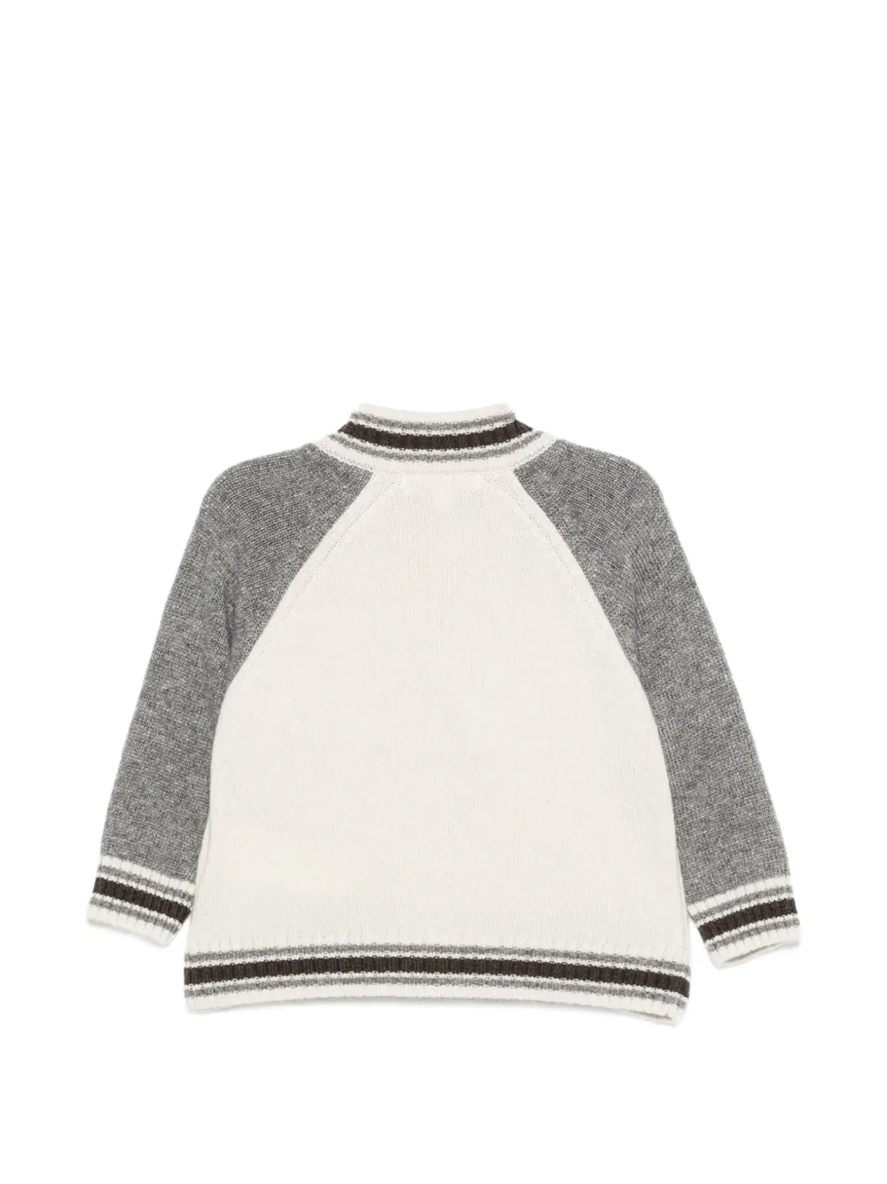 Patachou Vest met raglanmouwen en rits Beige