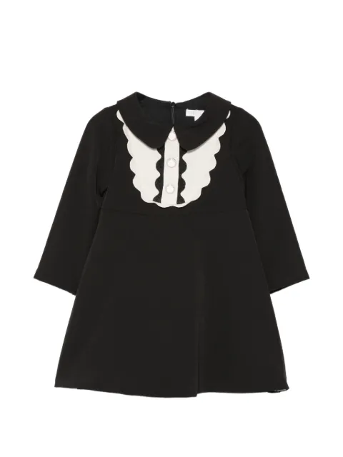 Patachou scalloped-trim Peter Pan collar dress