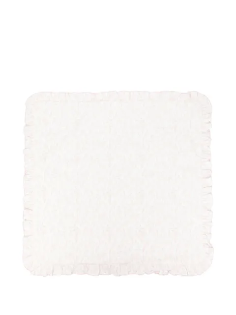 Patachou floral-print ruffled blanket