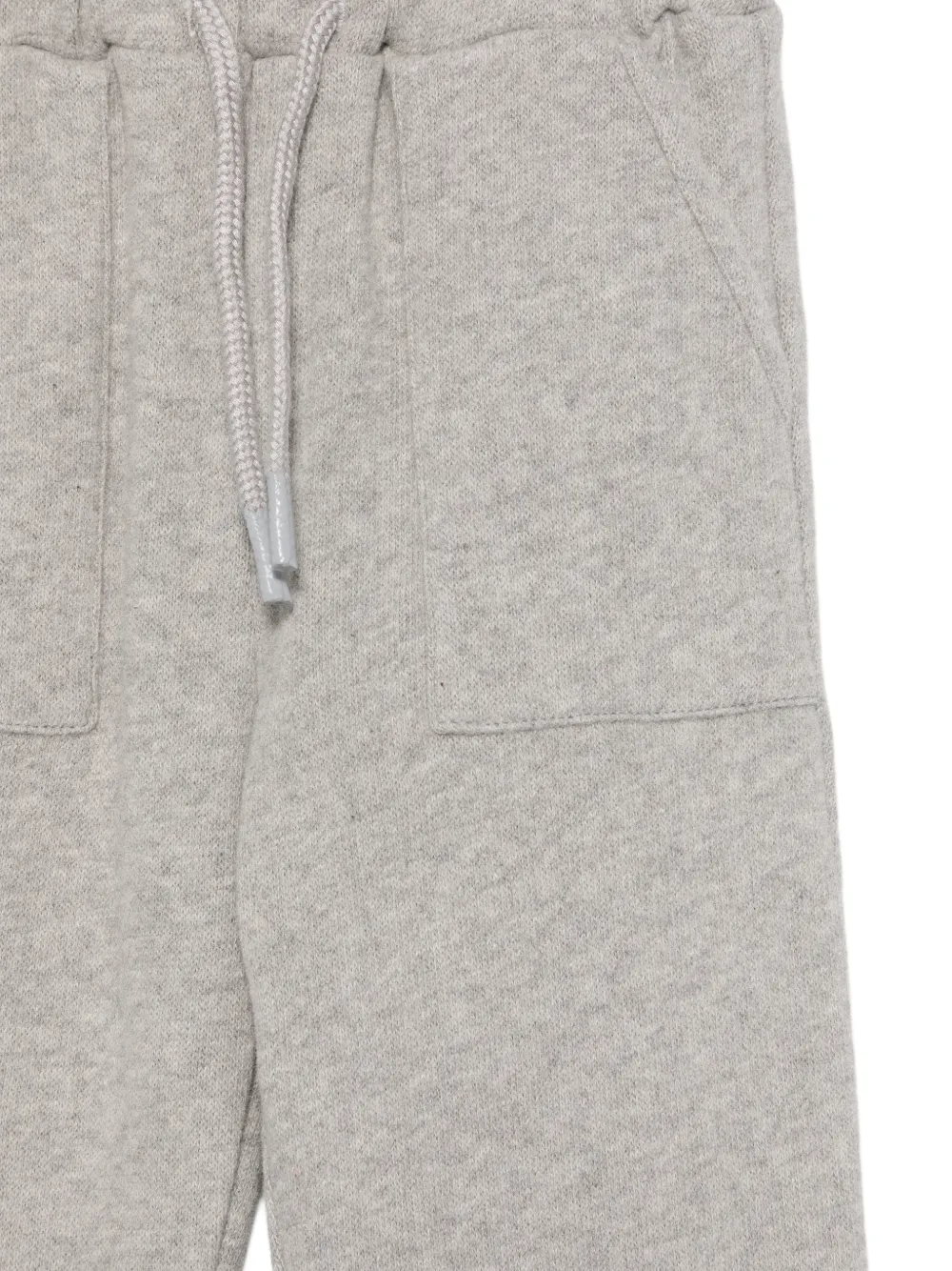 Patachou drawstring patch-pocket track pants Grijs