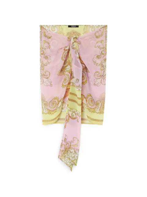Versace barocco-print pareo