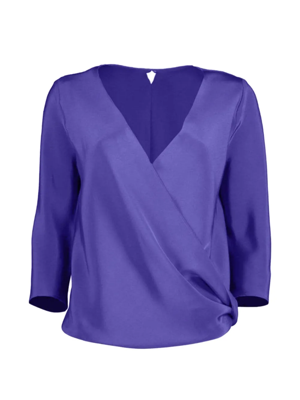 Peter Cohen Games blouse met wikkel-design Paars