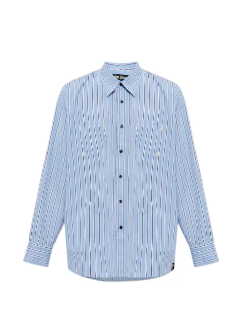 Palm Angels striped cotton shirt