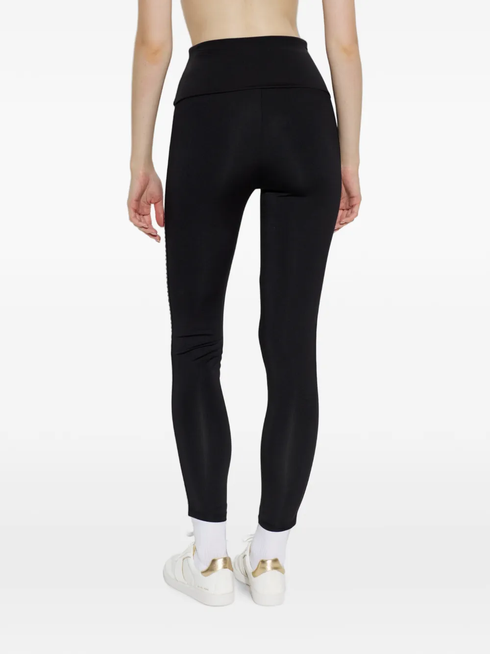 Michael Kors monogram-print leggings Zwart