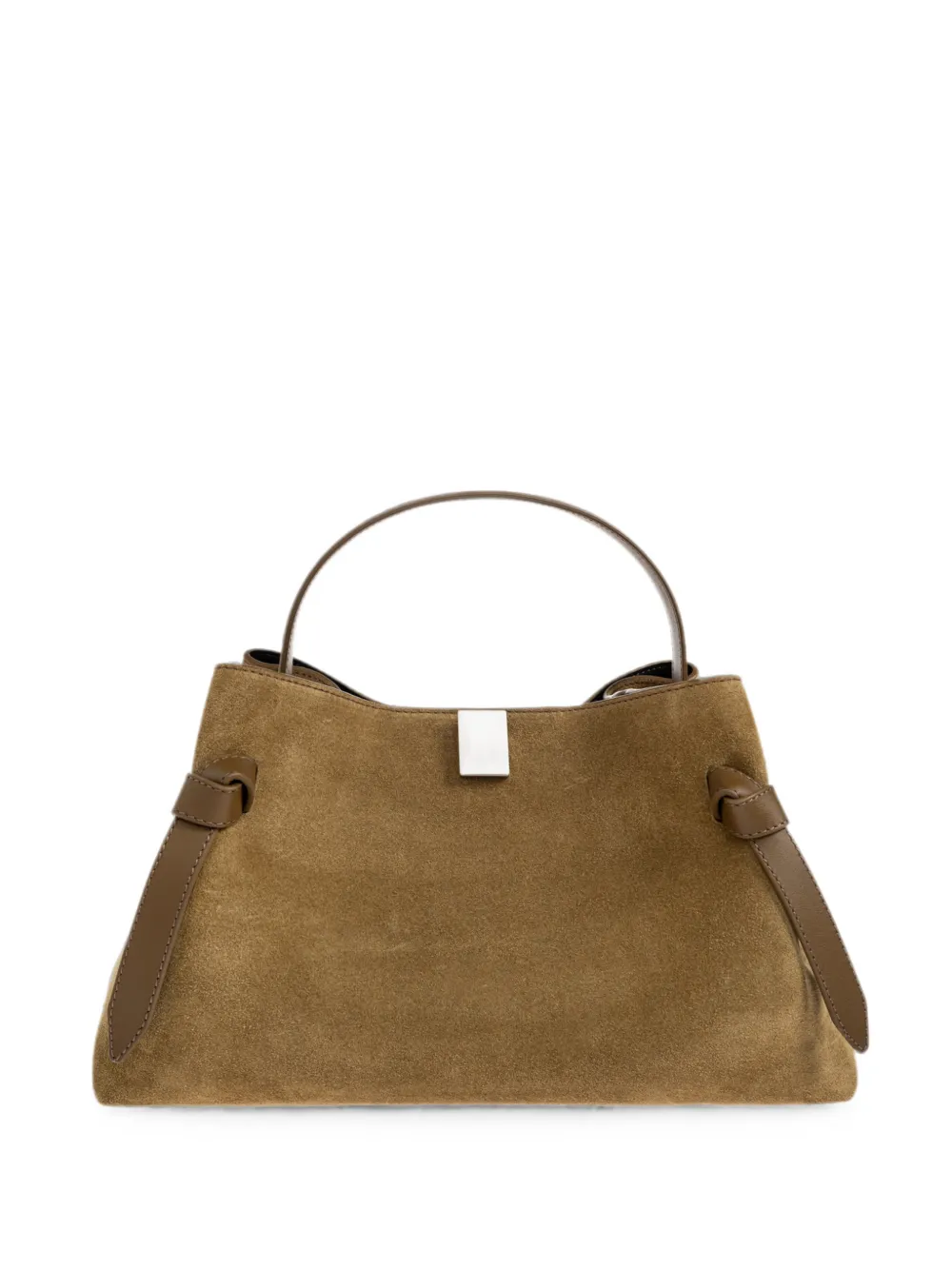 Yuzefi Borsa tote Gyoza in pelle scamosciata - Marrone