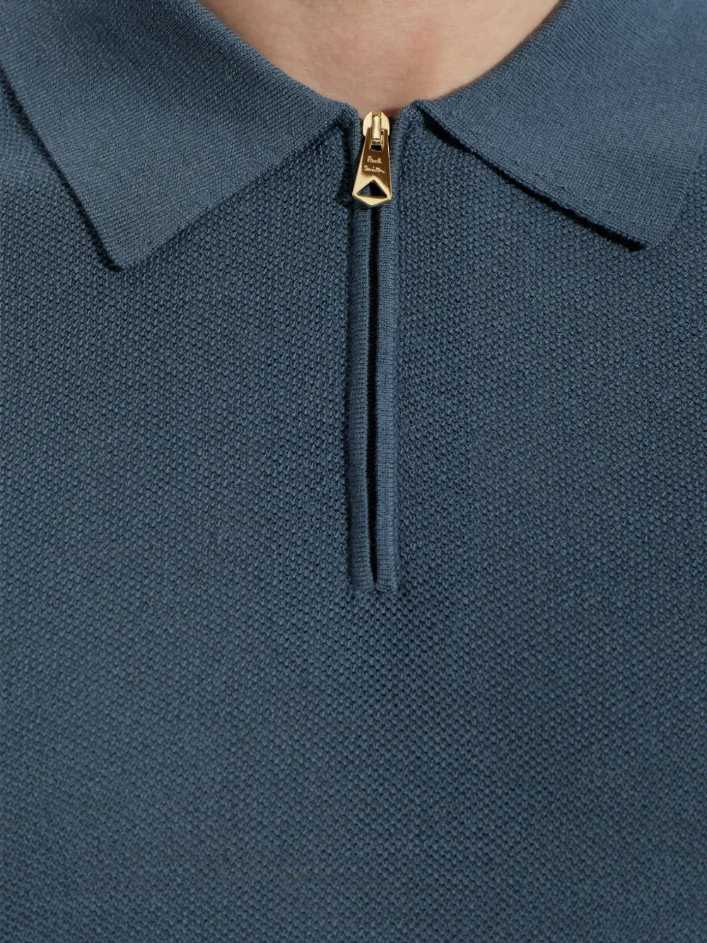 Paul Smith Trui met kwartrits en textuur Blauw