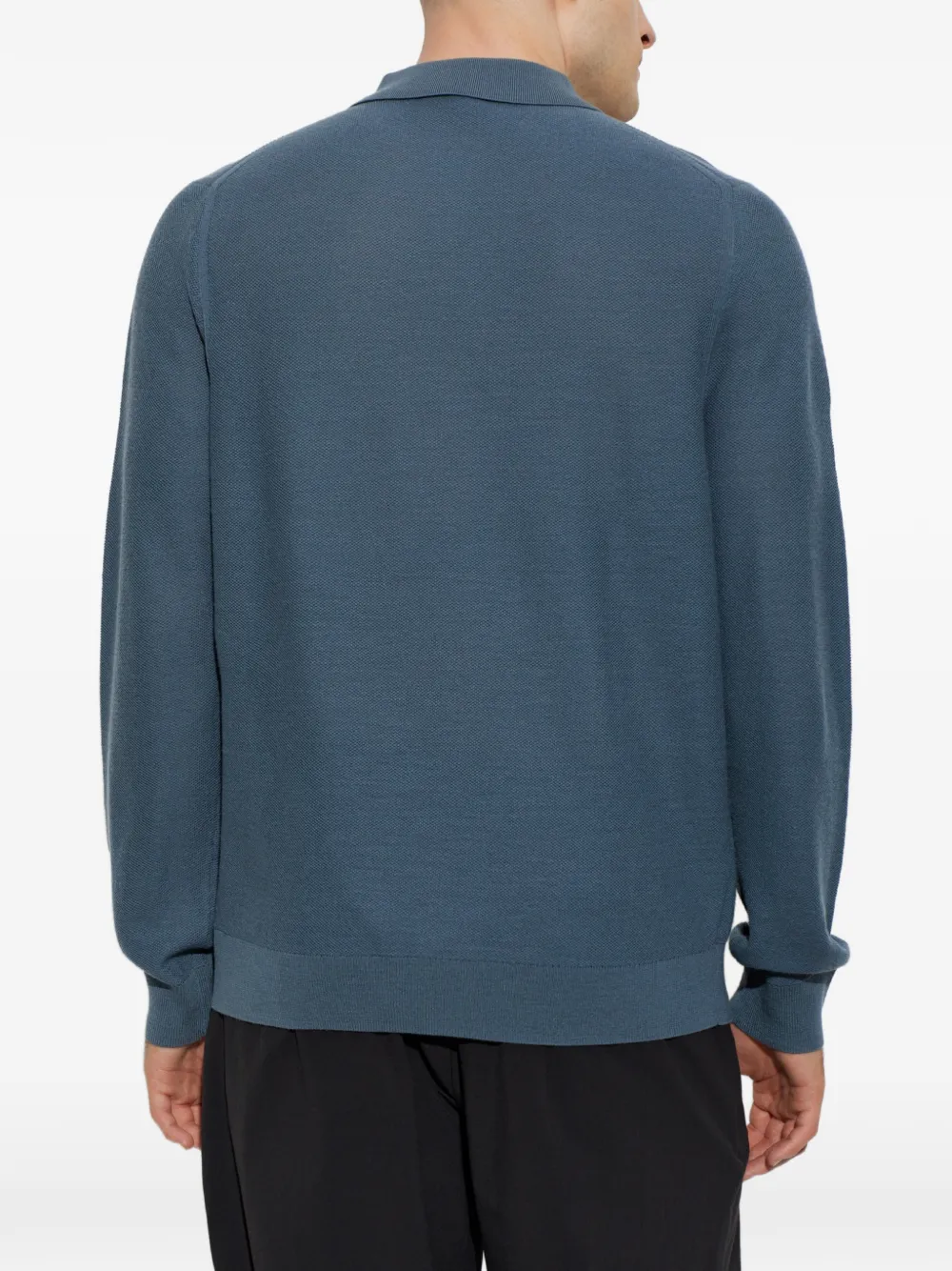 Paul Smith Trui met kwartrits en textuur Blauw