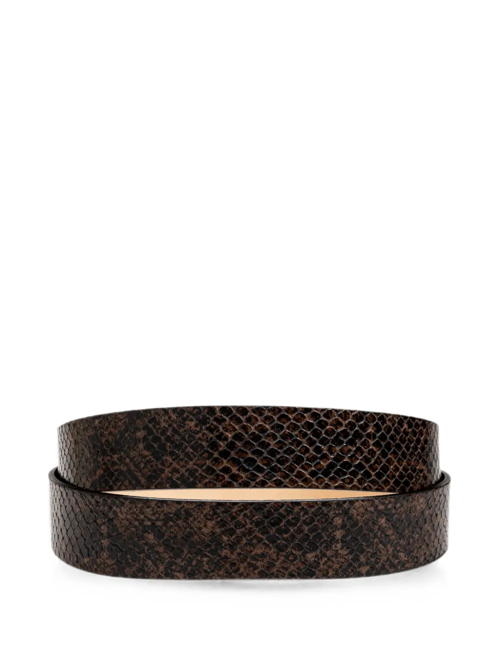ISABEL MARANT Lecce riem met slangen-effect Bruin