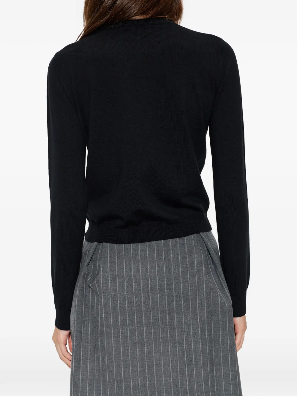 Valentino Garavani bow-embellished cardigan Zwart