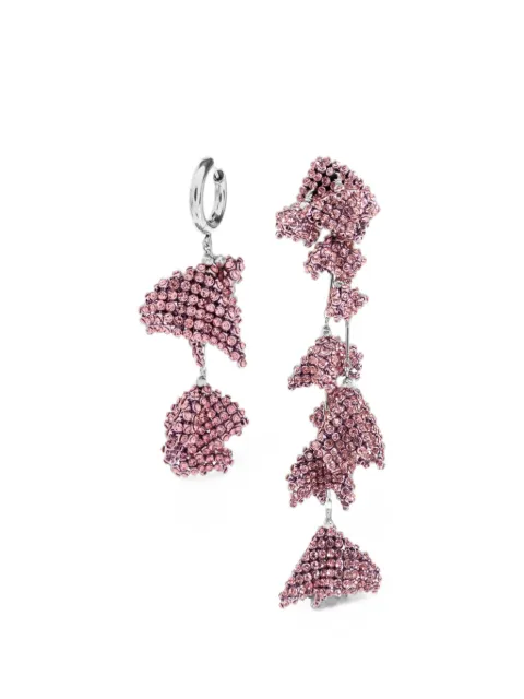 ISABEL MARANT aretes asimétricos con detalles de cristal