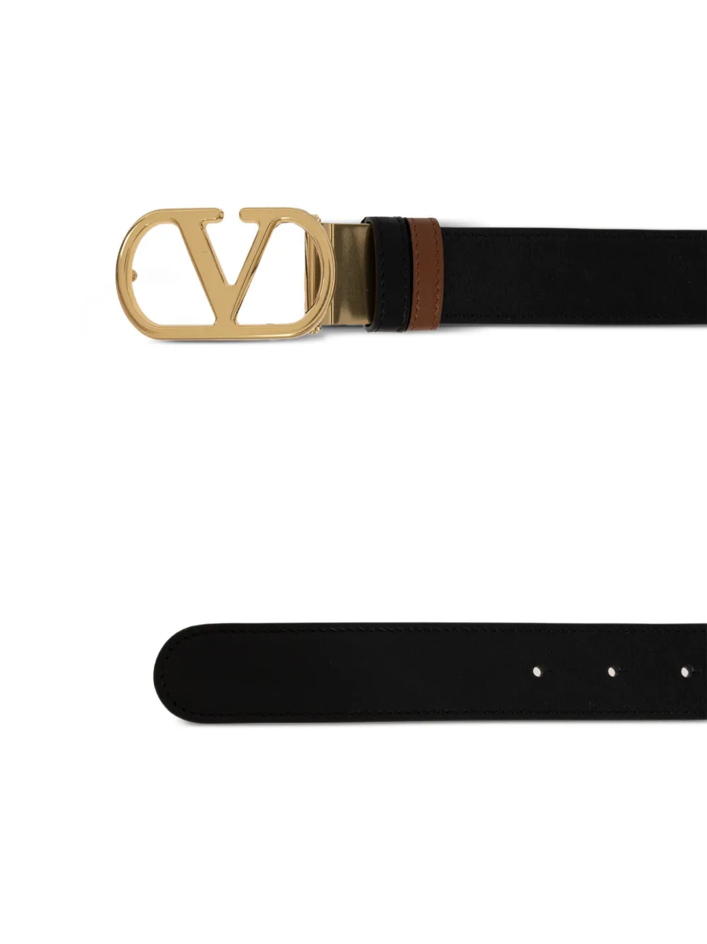 Valentino Garavani Leren riem Zwart