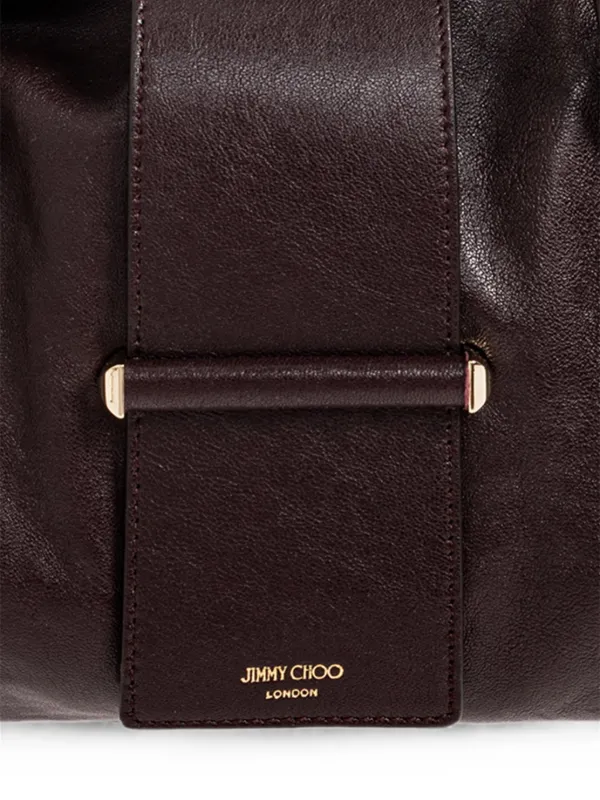 Jimmy Choo Medium Bar Leather Duffle Bag | Red | FARFETCH