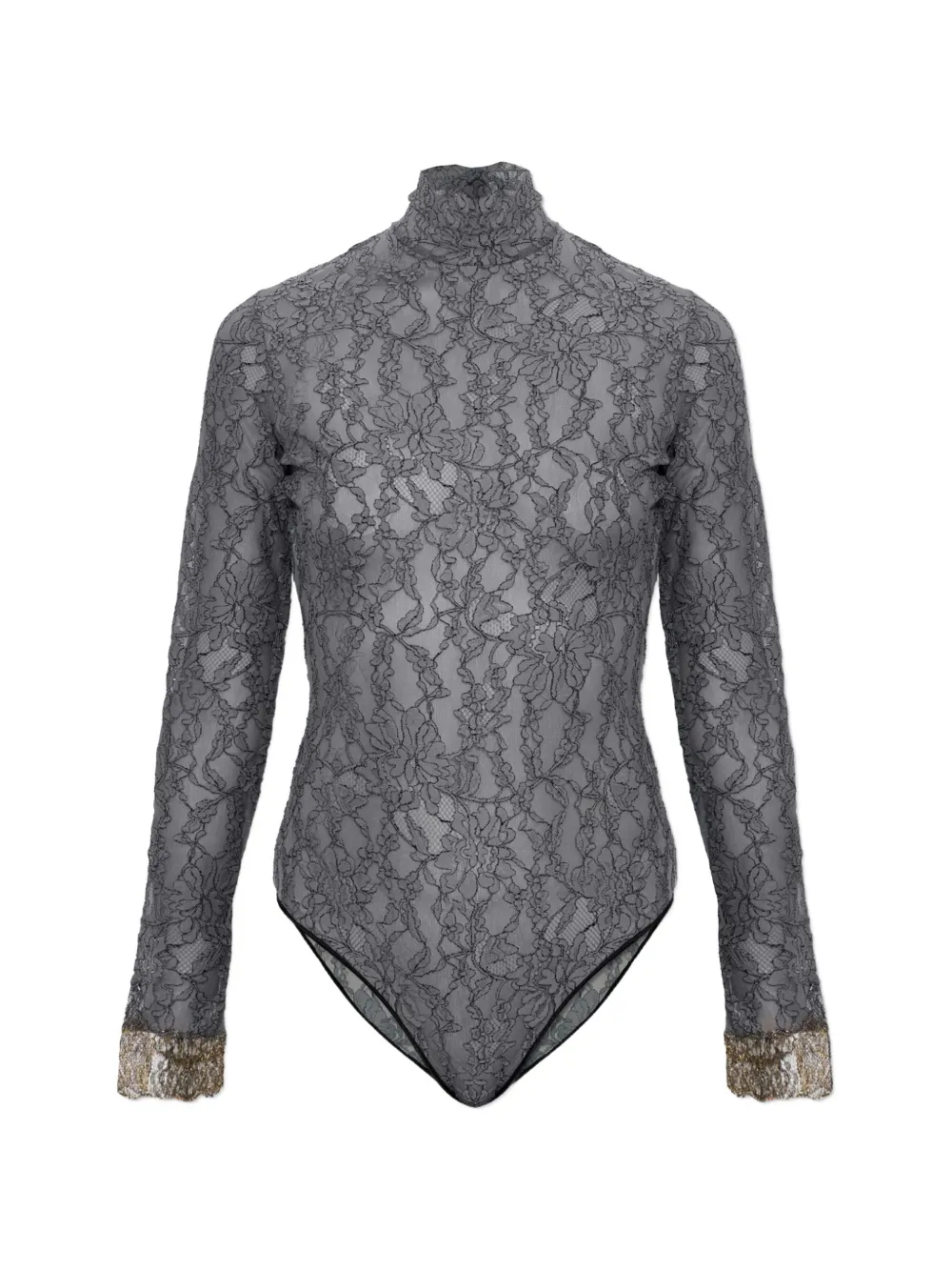 Valentino Garavani Body in pizzo a fiori - Blu