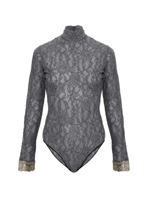 Valentino Garavani lace-detail long-sleeve bodysuit