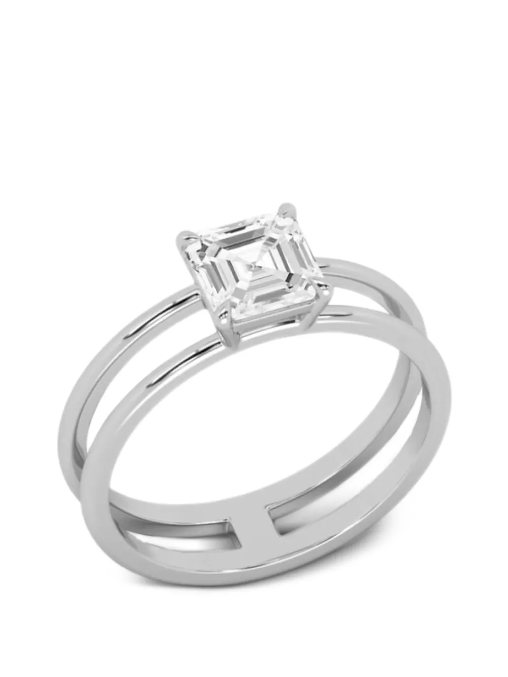 SOLO for diamonds x Roxolana Anello a fascia con diamanti - Argento