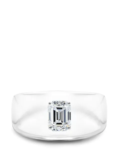 SOLO for diamonds bague à diamant taille émeraude