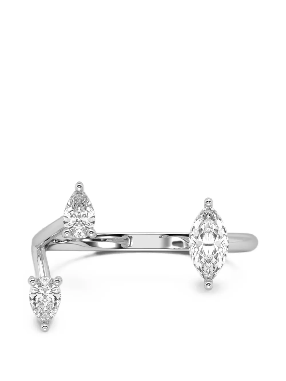 SOLO for diamonds Ring mit Diamanten - Silber