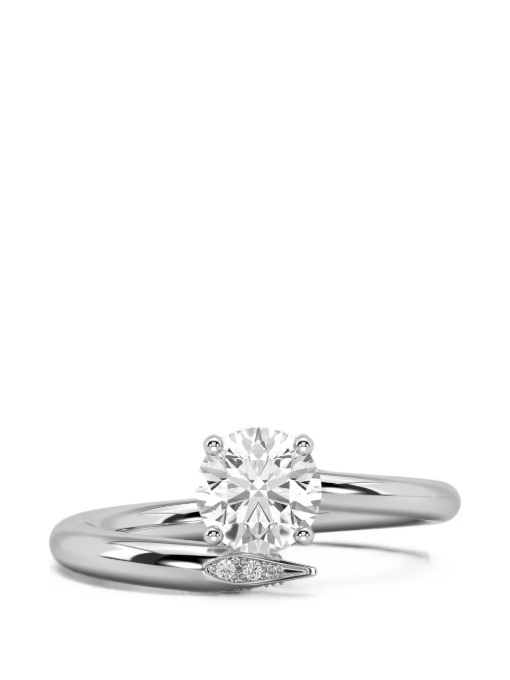 SOLO for diamonds x Olga Kharlan Anello con diamanti - Argento