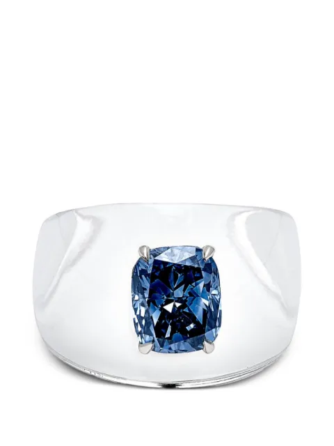 SOLO for diamonds cushion-cut diamond-embellished ring