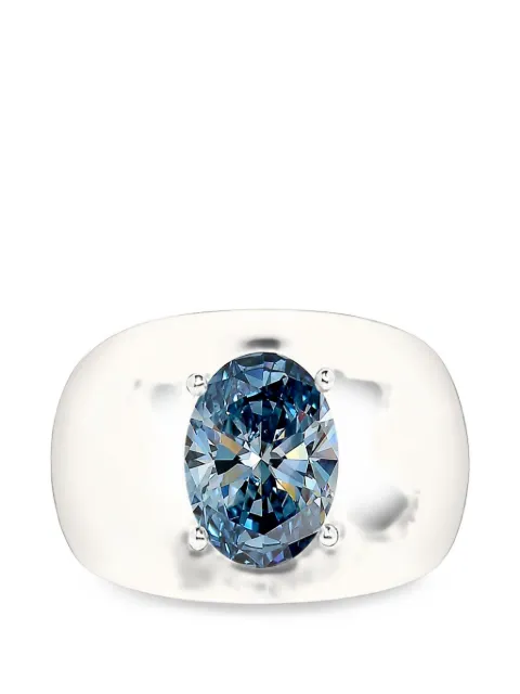 SOLO for diamonds oval-cut diamond ring