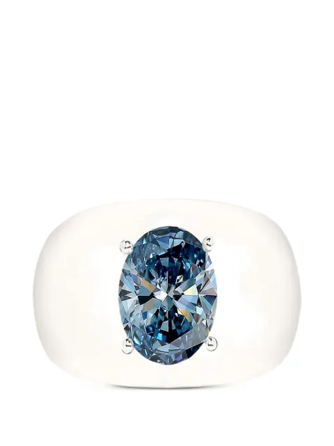SOLO for diamonds oval-cut diamond ring
