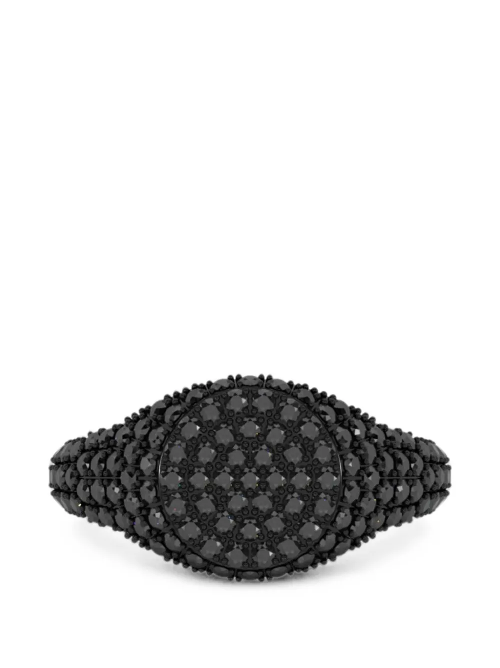 SOLO for diamonds diamond signet ring - Argento