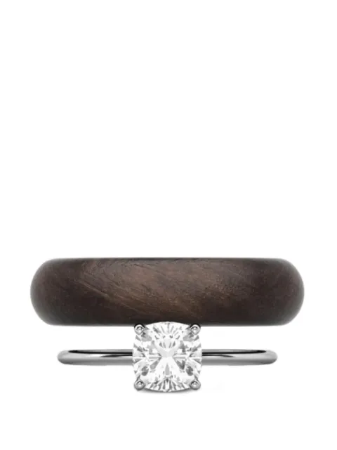 SOLO for diamonds lab-grown diamond cushion-cut rings