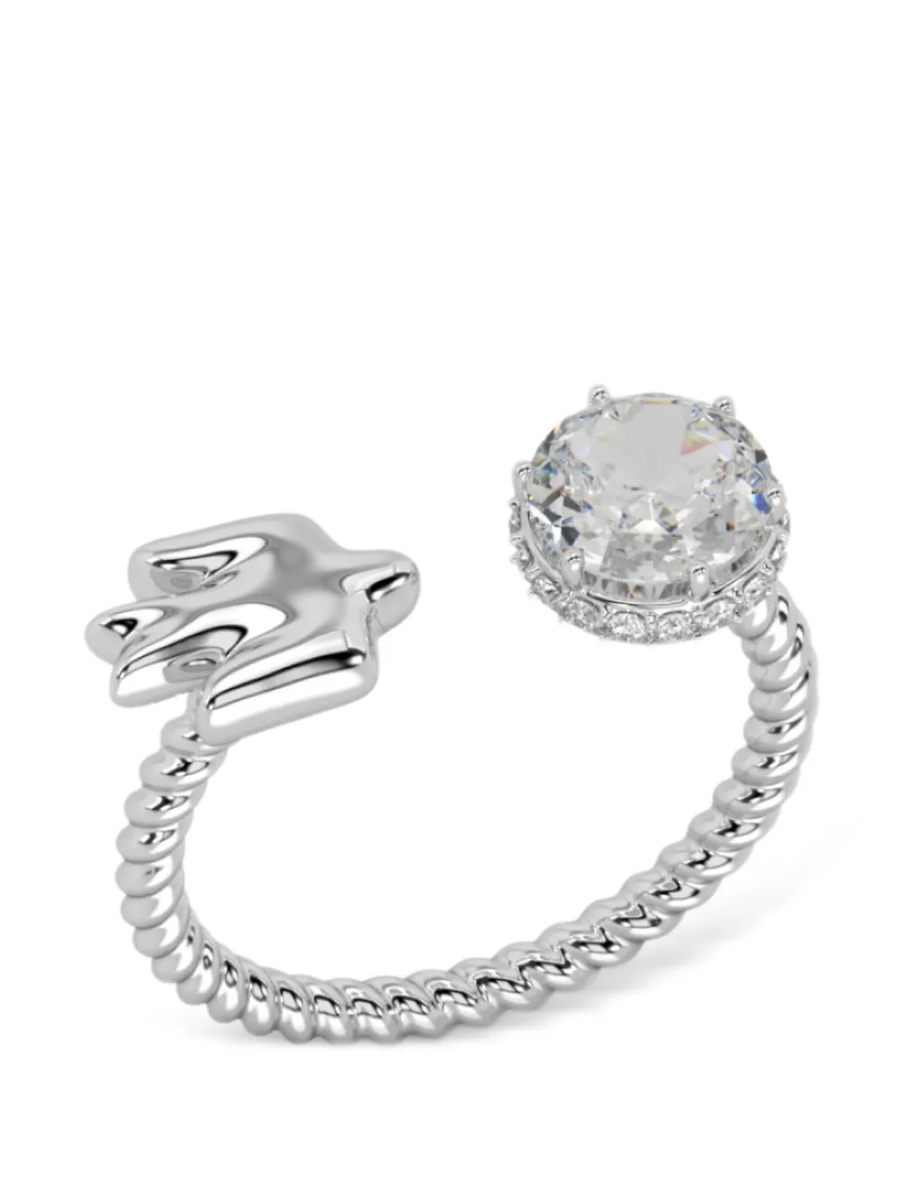 SOLO for diamonds x Gunia Project diamond-embellished open-band ring