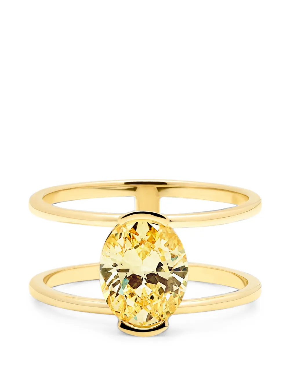 SOLO for diamonds Ring mit Diamanten im Ovalschliff - Gold