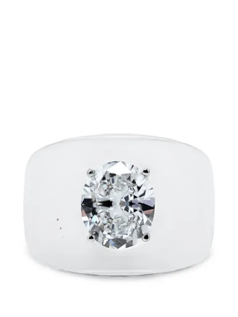 SOLO for diamonds diamond-embellished dome ring