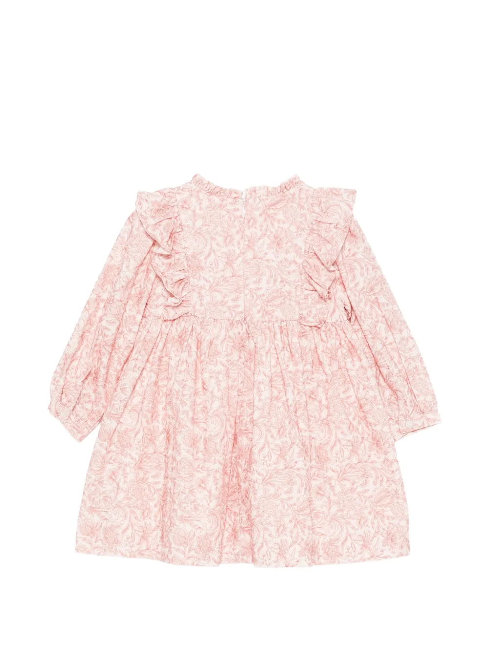 Patachou floral-print ruffled dress Roze