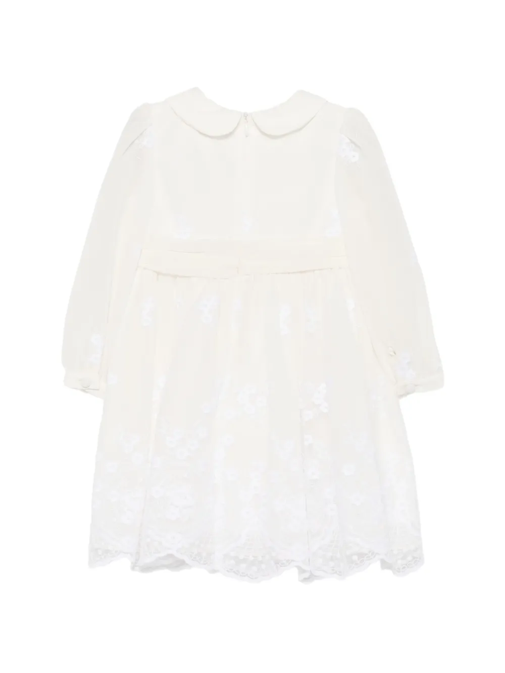 Patachou Jurk met geborduurde bloemen Beige