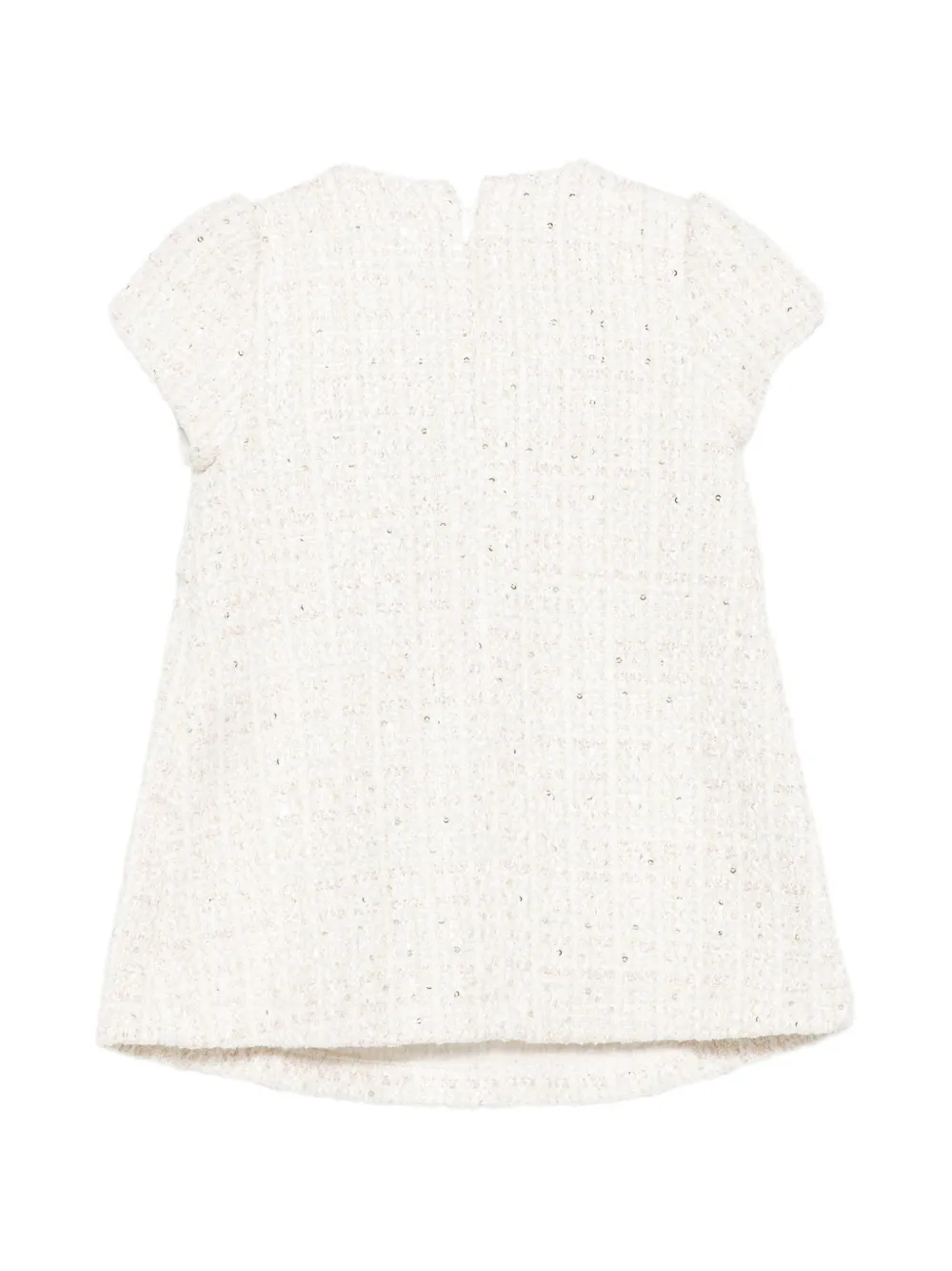 Patachou Jurk verfraaid met pailletten en strik-detail Beige