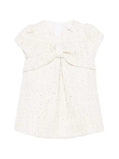 Patachou sequin-embellished bow-detail dress
