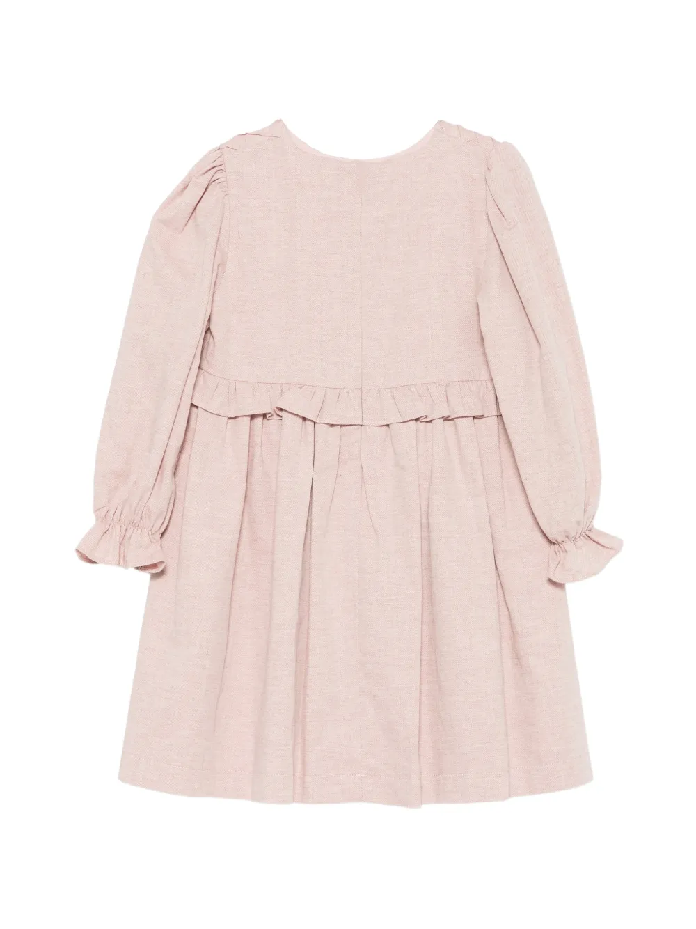 Patachou smocked ruffled dress Roze