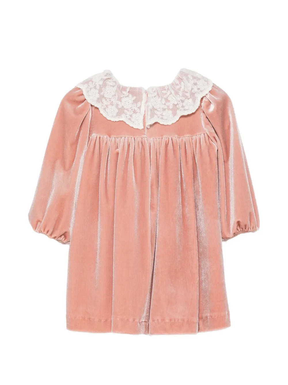 Patachou Jurk met kanten kraag en strikdetail Roze