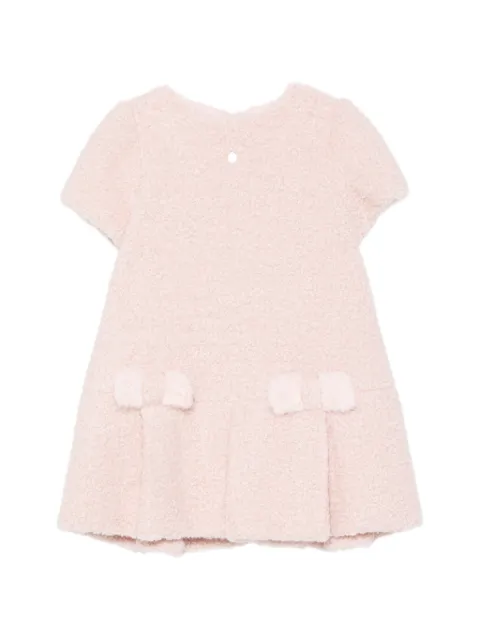 Patachou bouclé pleated dress